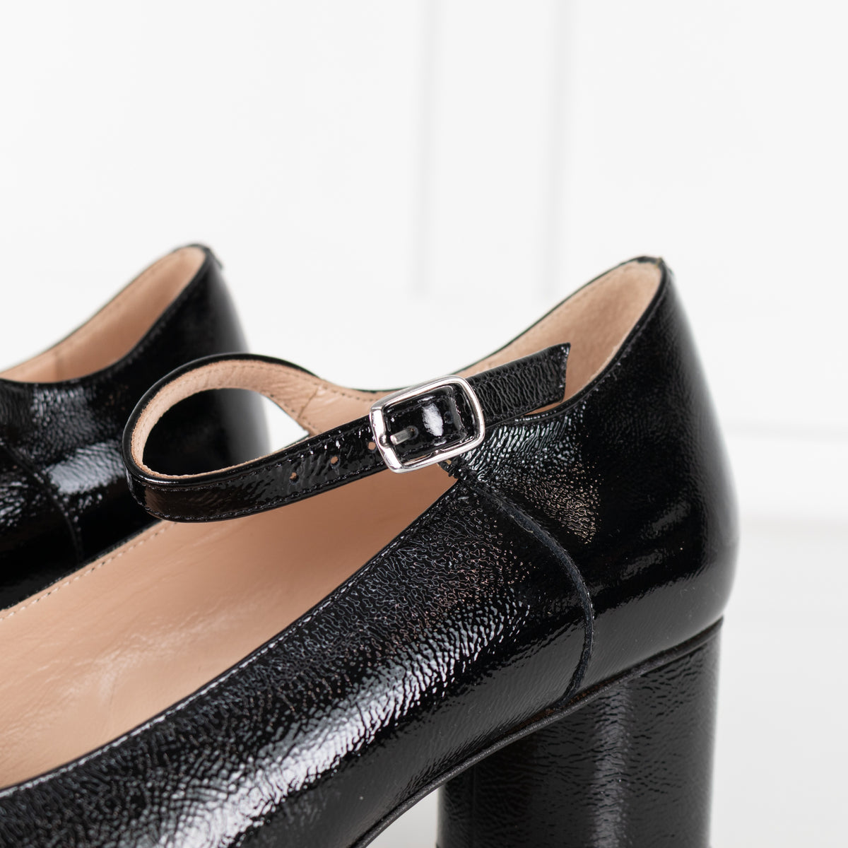 Comptoir Des Cotonniers Black Patent Block Heel Mary Jane Pump - Image 14