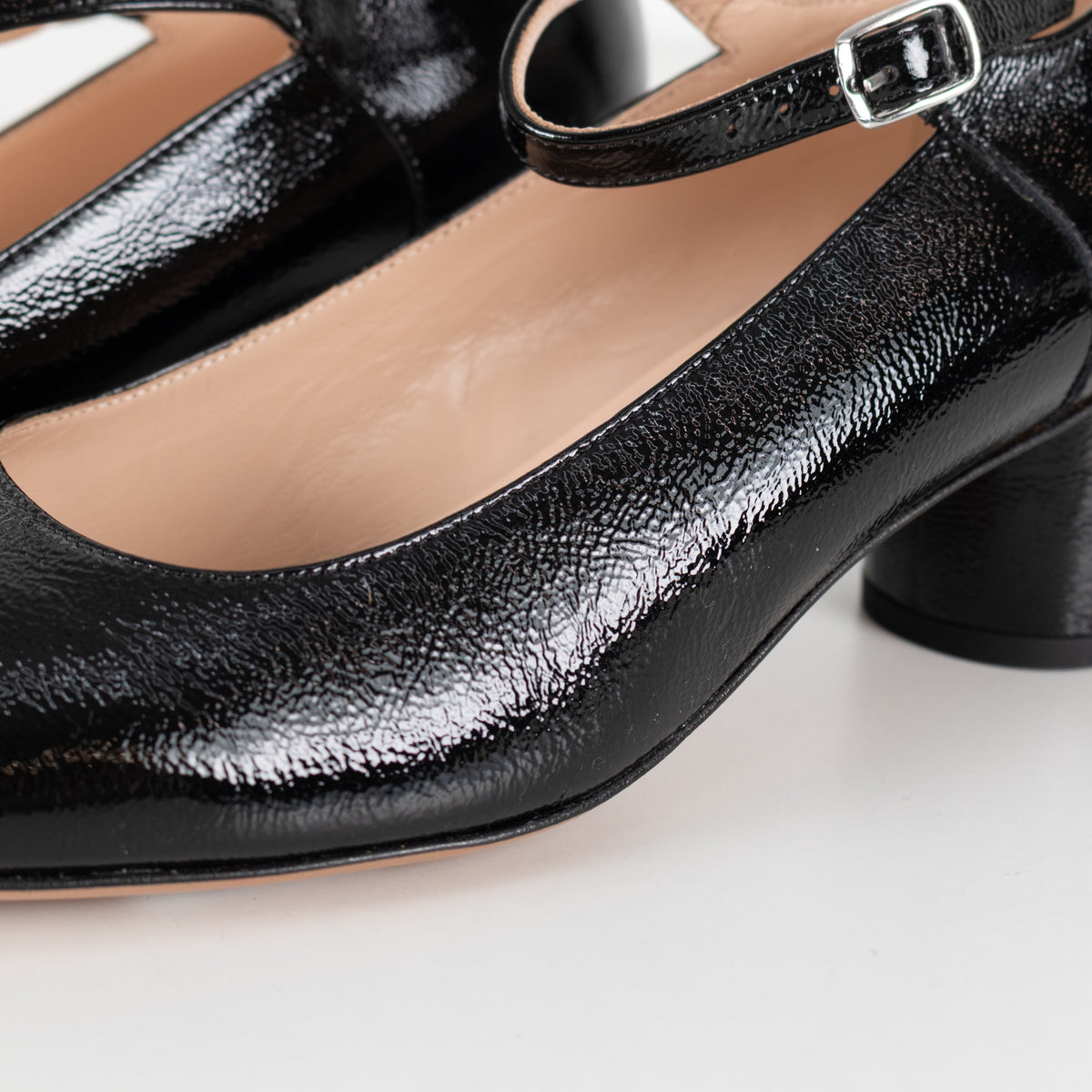 Comptoir Des Cotonniers Black Patent Block Heel Mary Jane Pump - Image 15