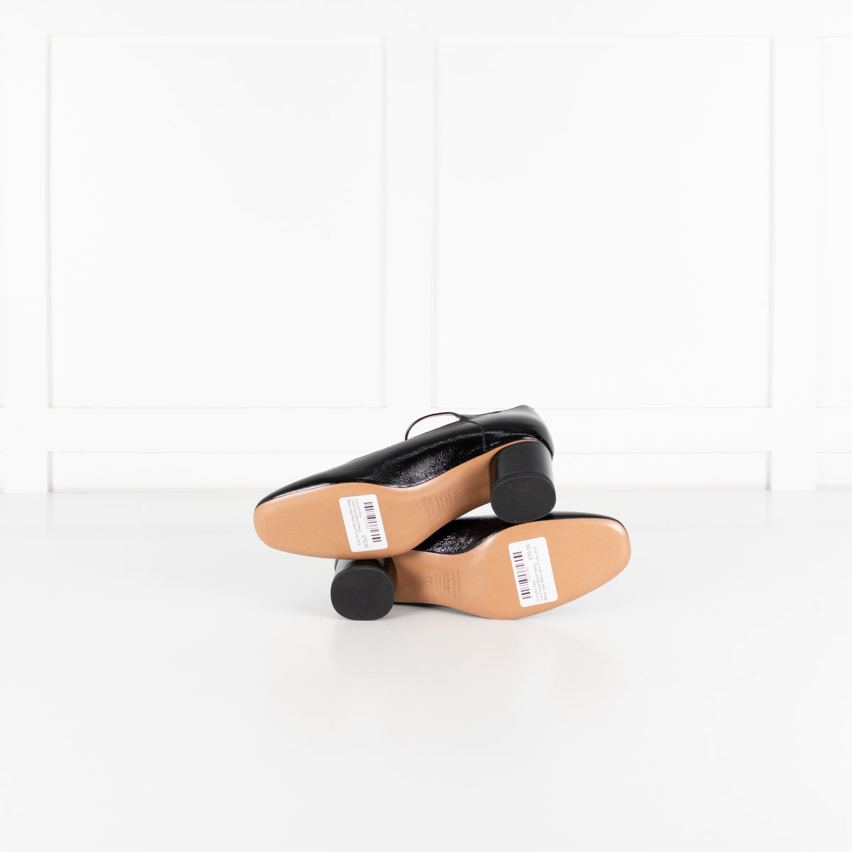 Comptoir Des Cotonniers Black Patent Block Heel Mary Jane Pump - Image 7