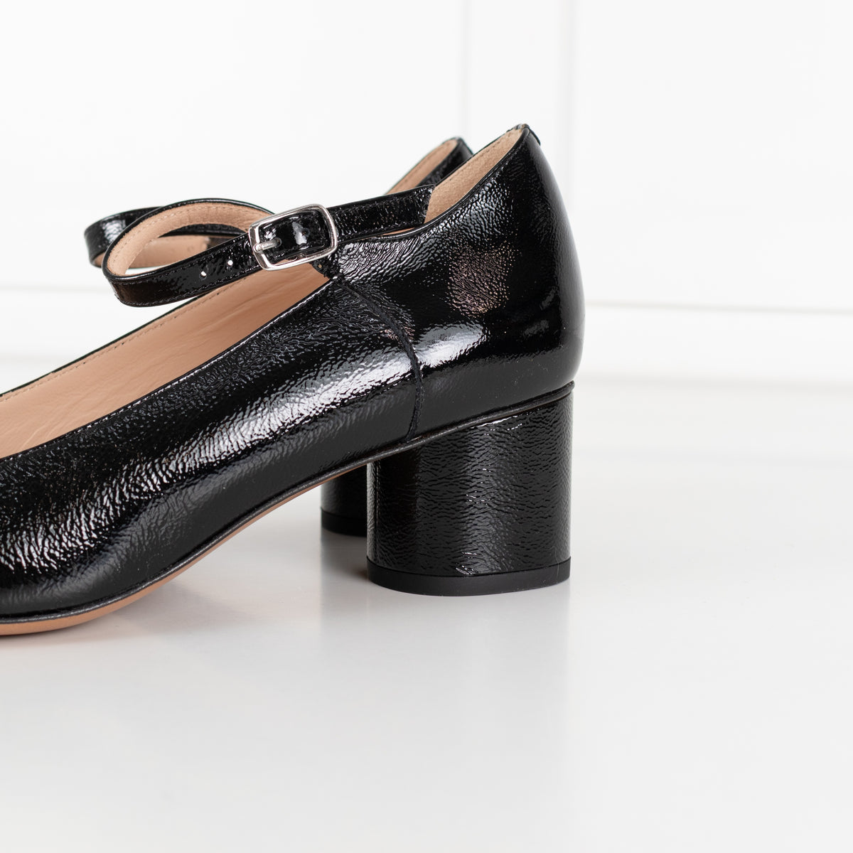 Comptoir Des Cotonniers Black Patent Block Heel Mary Jane Pump - Image 9