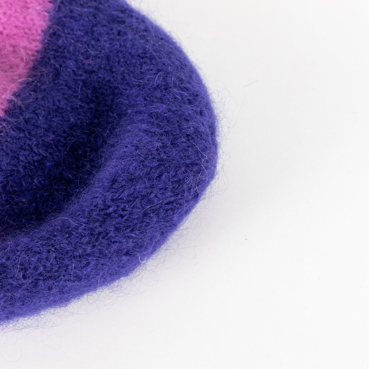 Des Petits Hauts Purple Lilac Stripe Knitted Hat - Image 7