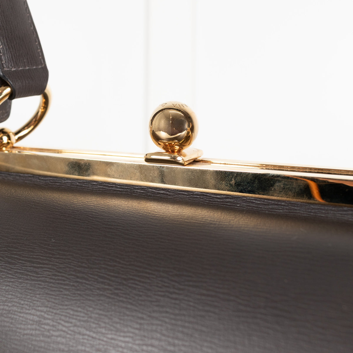 Dolce & Gabbana Grey Leather Agata Shoulder Bag - Image 7