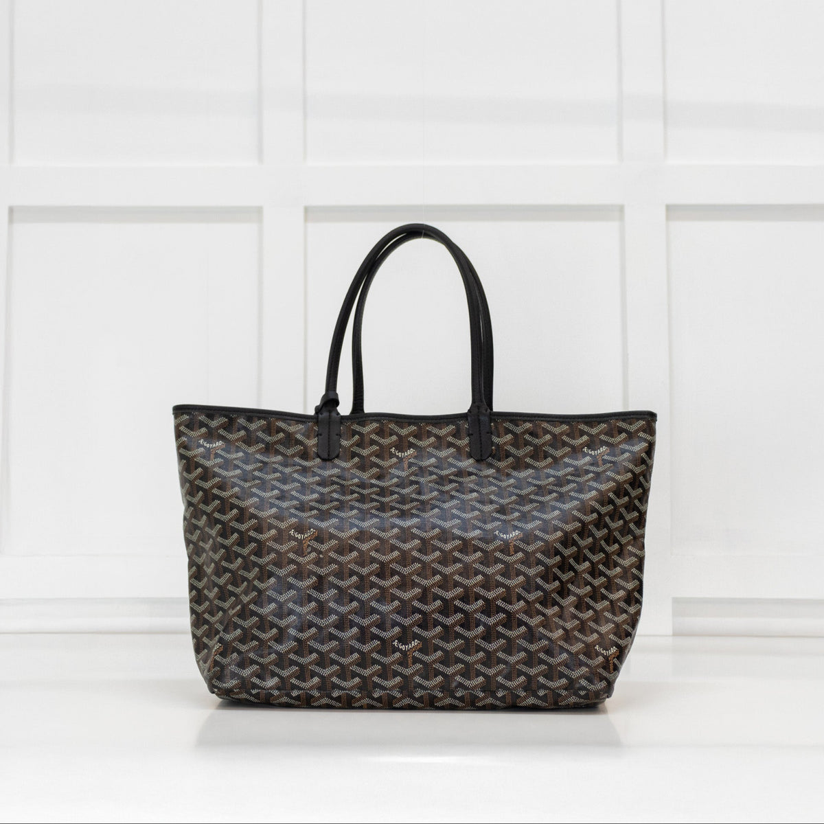 Goyard Black and Brown St Louis PM Tote