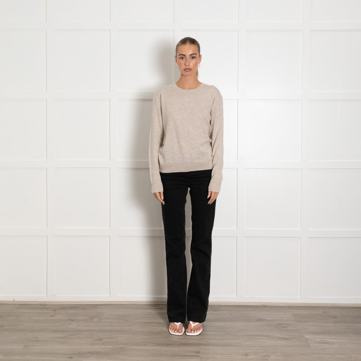 Everlane Brown Fleck Cashmere Jumper - Image 1