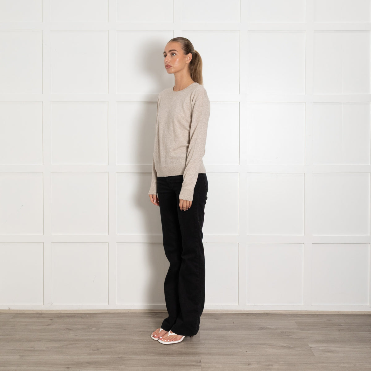 Everlane Brown Fleck Cashmere Jumper - Image 3