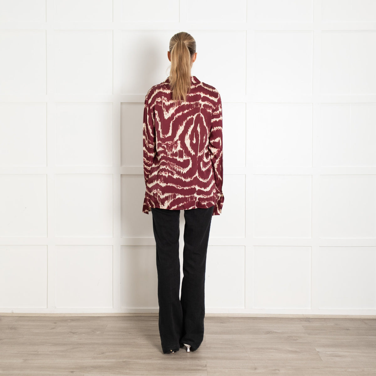 Fabienne Chapot Kaia Burgundy Tie Dye Blouse - Image 5