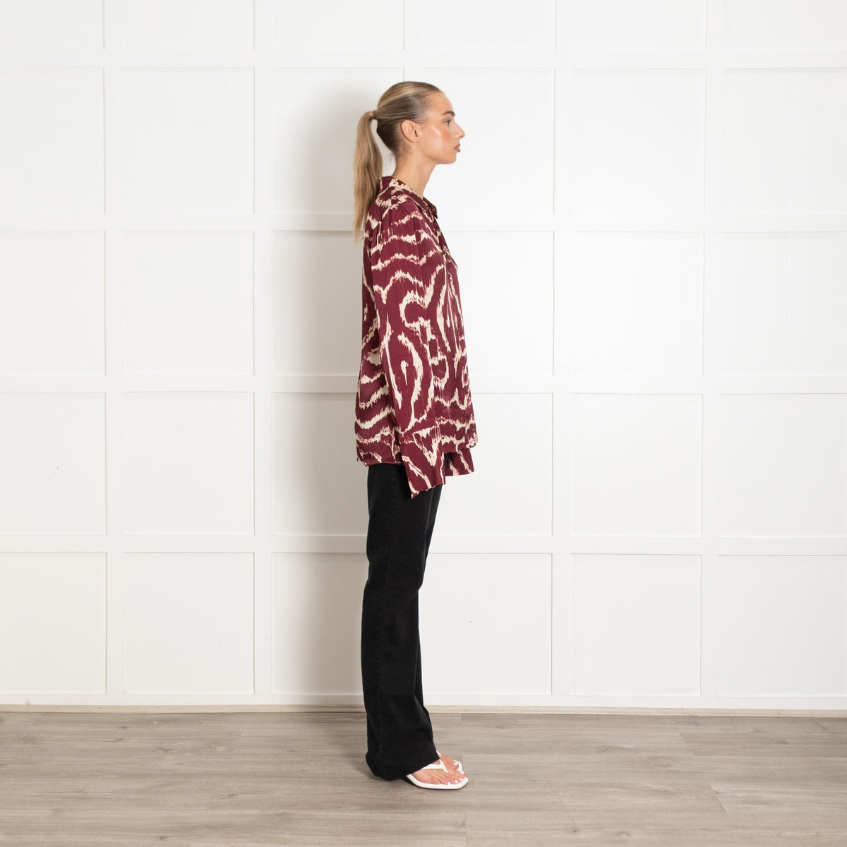 Fabienne Chapot Kaia Burgundy Tie Dye Blouse - Image 6