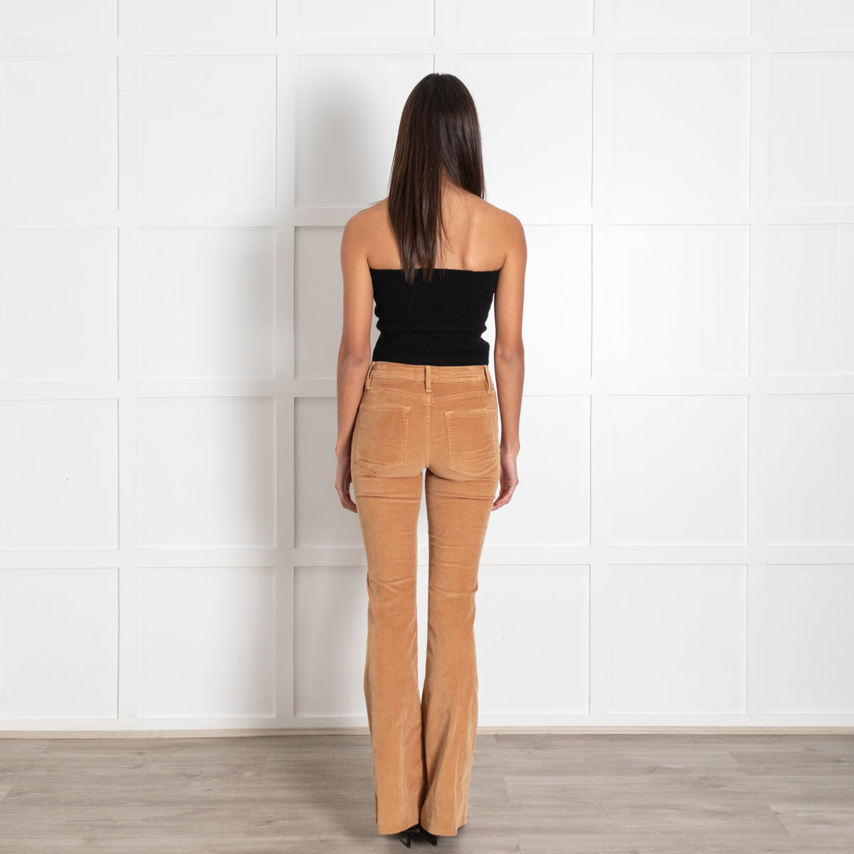 Frame Camel Needle Cord Bootleg Trousers - Image 5
