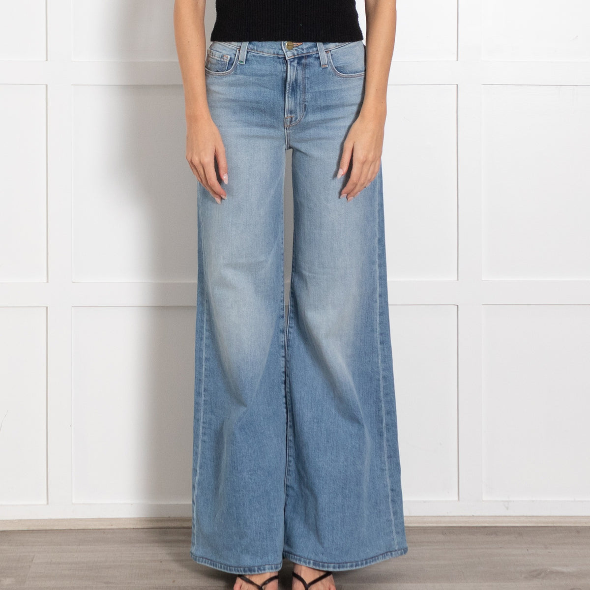 FRAME Pale Blue Denim Le Palazzo Jeans - Image 2