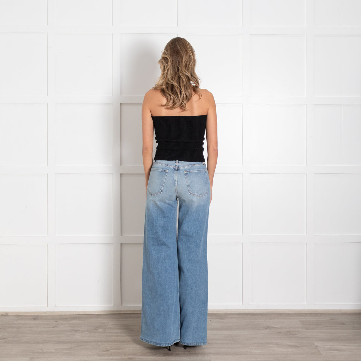 FRAME Pale Blue Denim Le Palazzo Jeans - Image 5