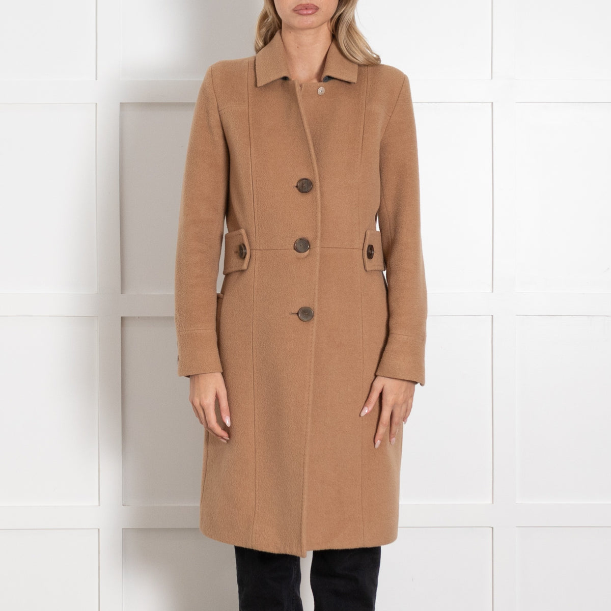 Freda Camel Long Coat - Image 2