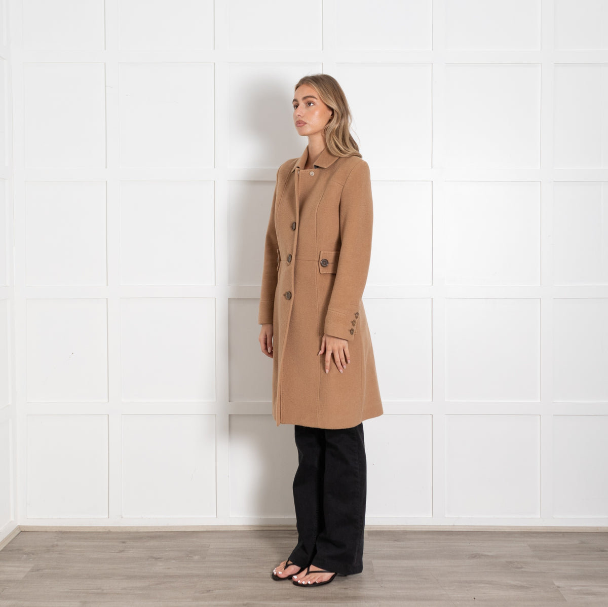 Freda Camel Long Coat - Image 3