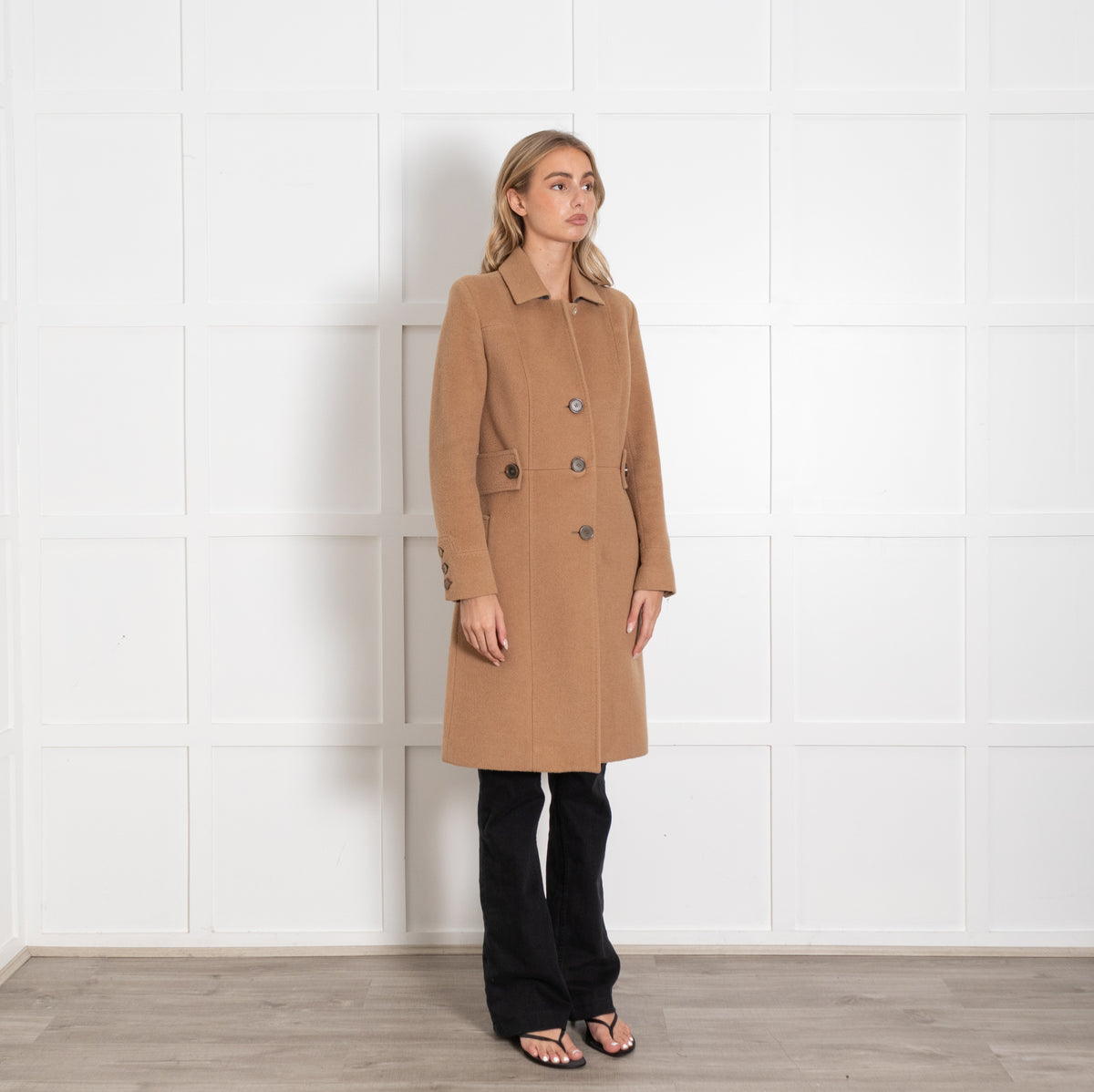 Freda Camel Long Coat - Image 7