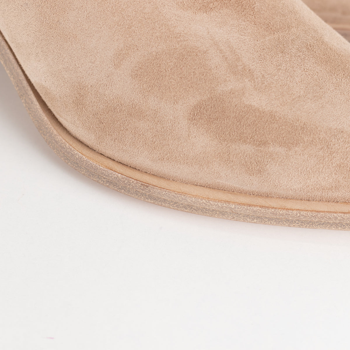 Gianvito Rossi Beige Suede Pointy Ankle Boots - Image 12