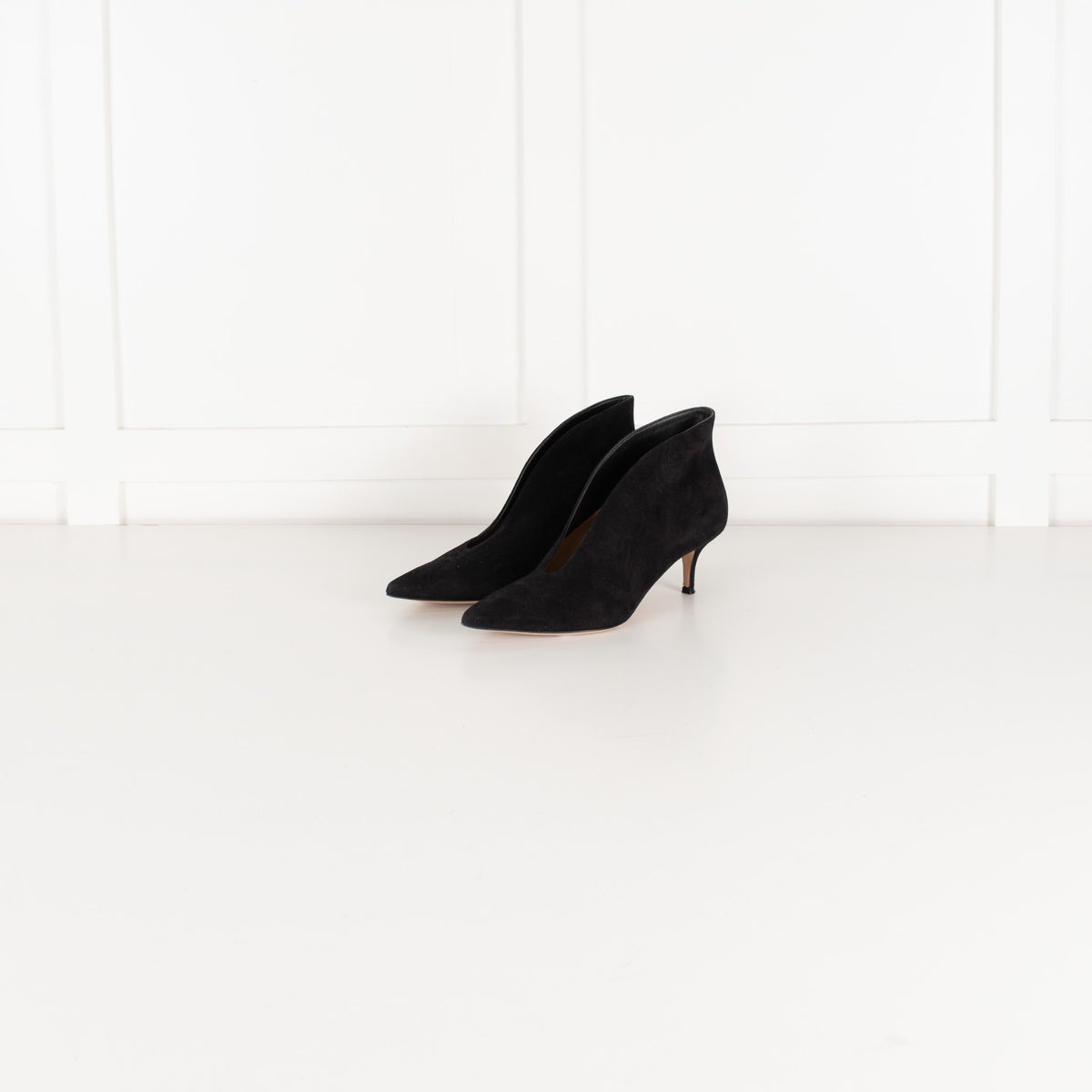 Gianvito Rossi Black Suede Shoe Boots - Image 1