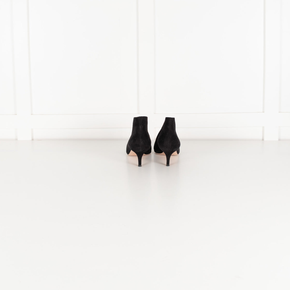 Gianvito Rossi Black Suede Shoe Boots - Image 4