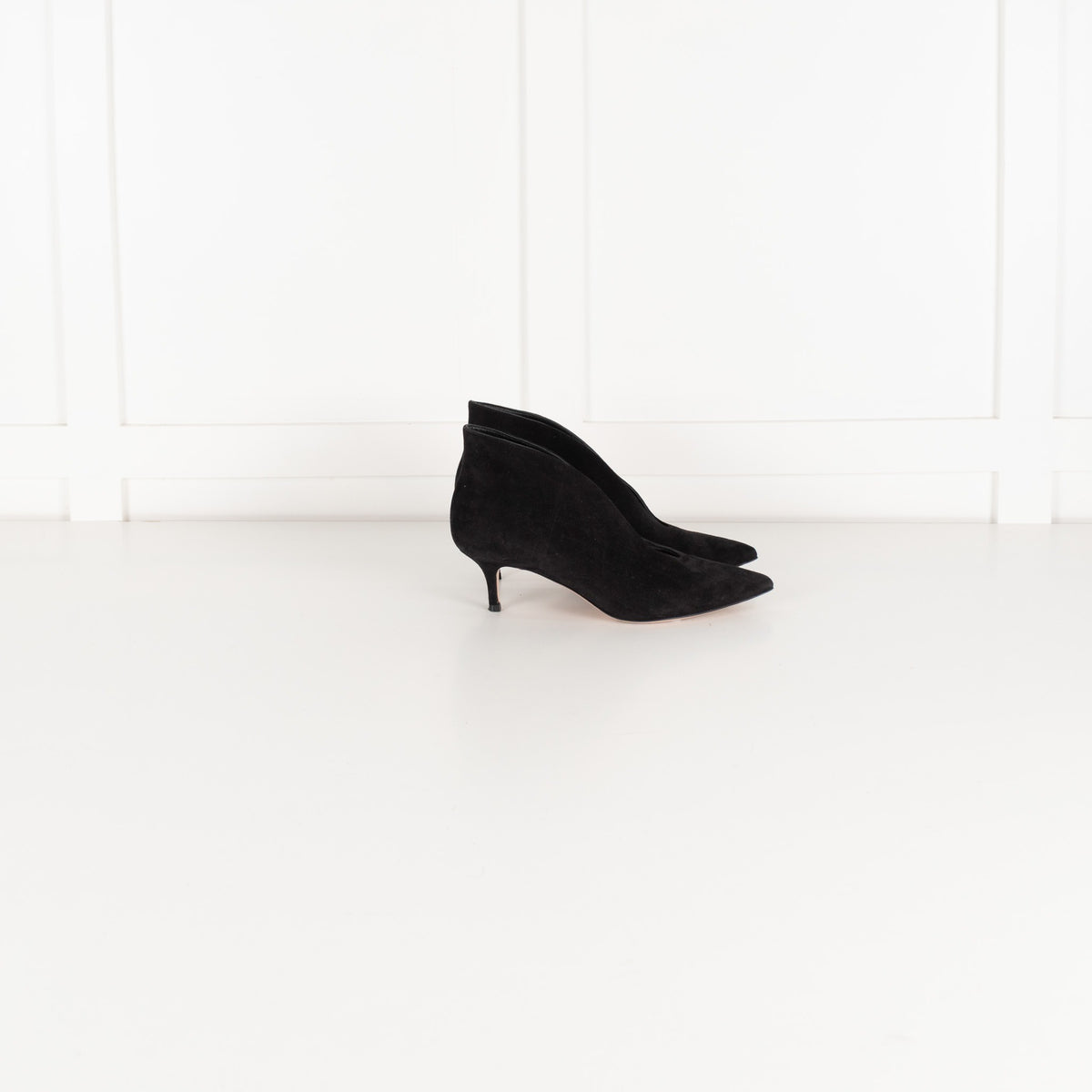 Gianvito Rossi Black Suede Shoe Boots - Image 5