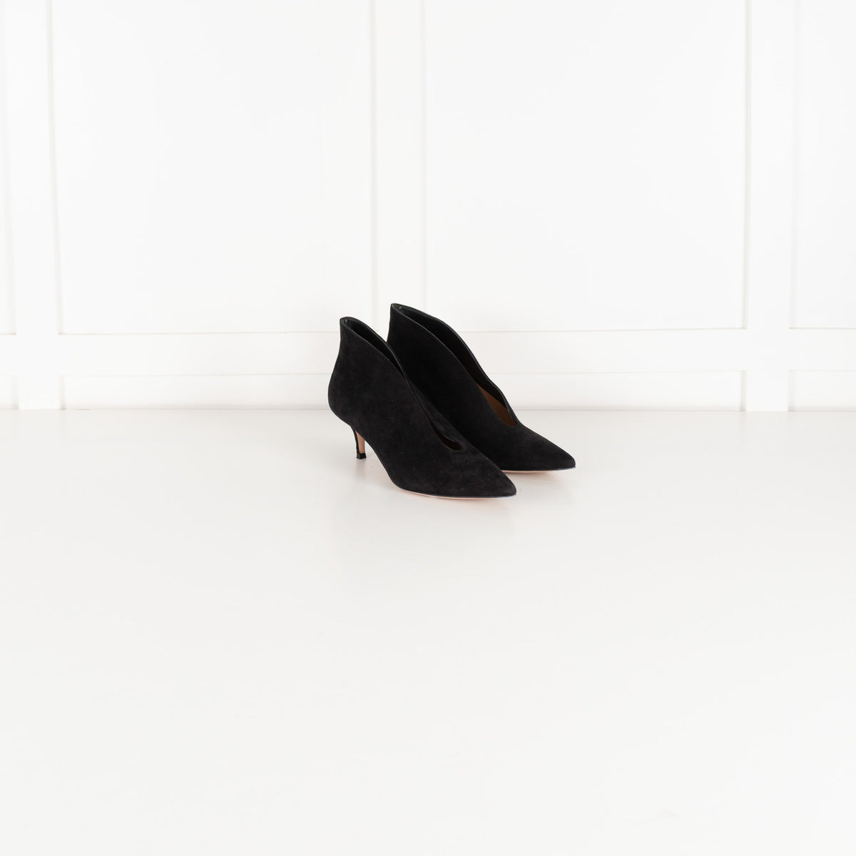 Gianvito Rossi Black Suede Shoe Boots - Image 6