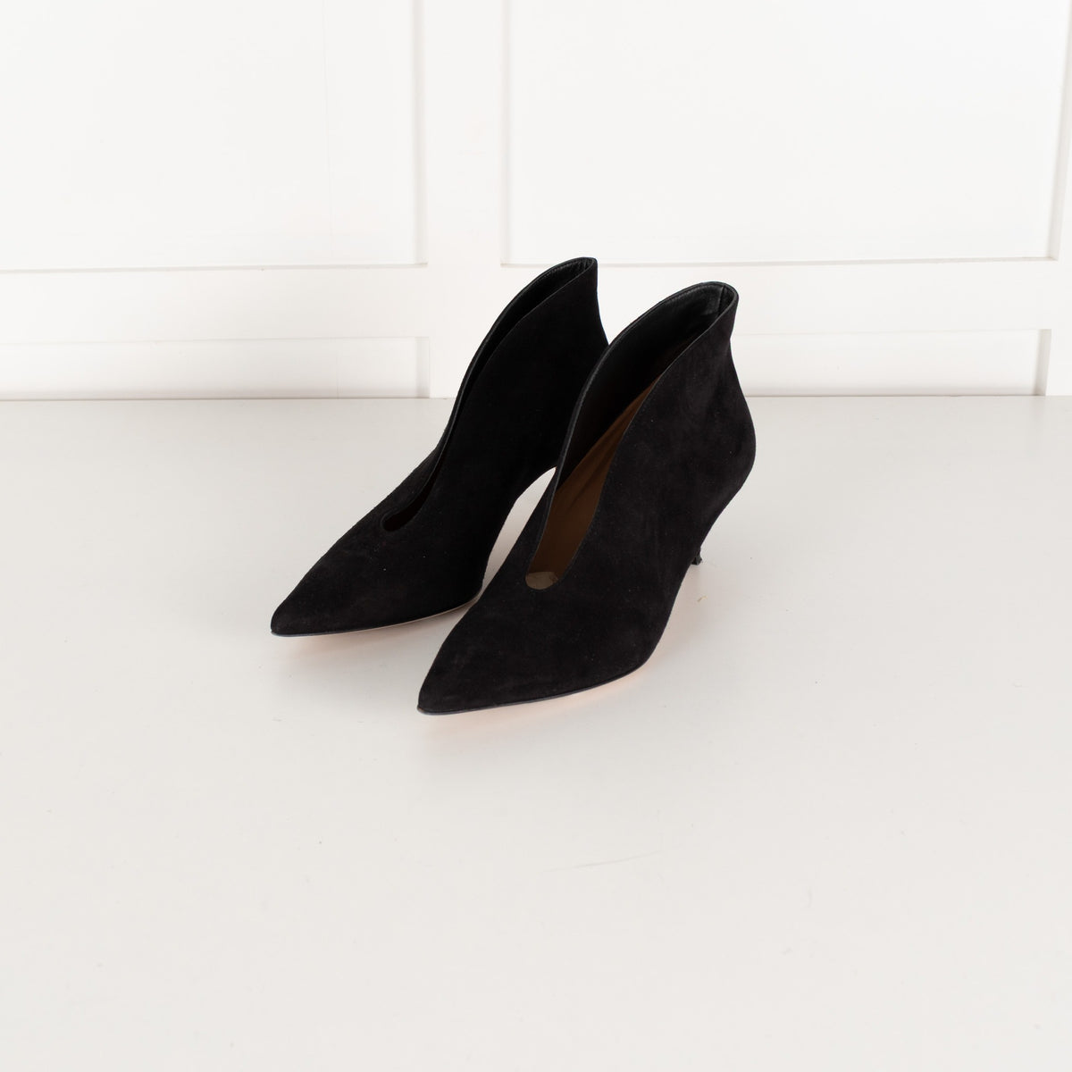Gianvito Rossi Black Suede Shoe Boots - Image 8