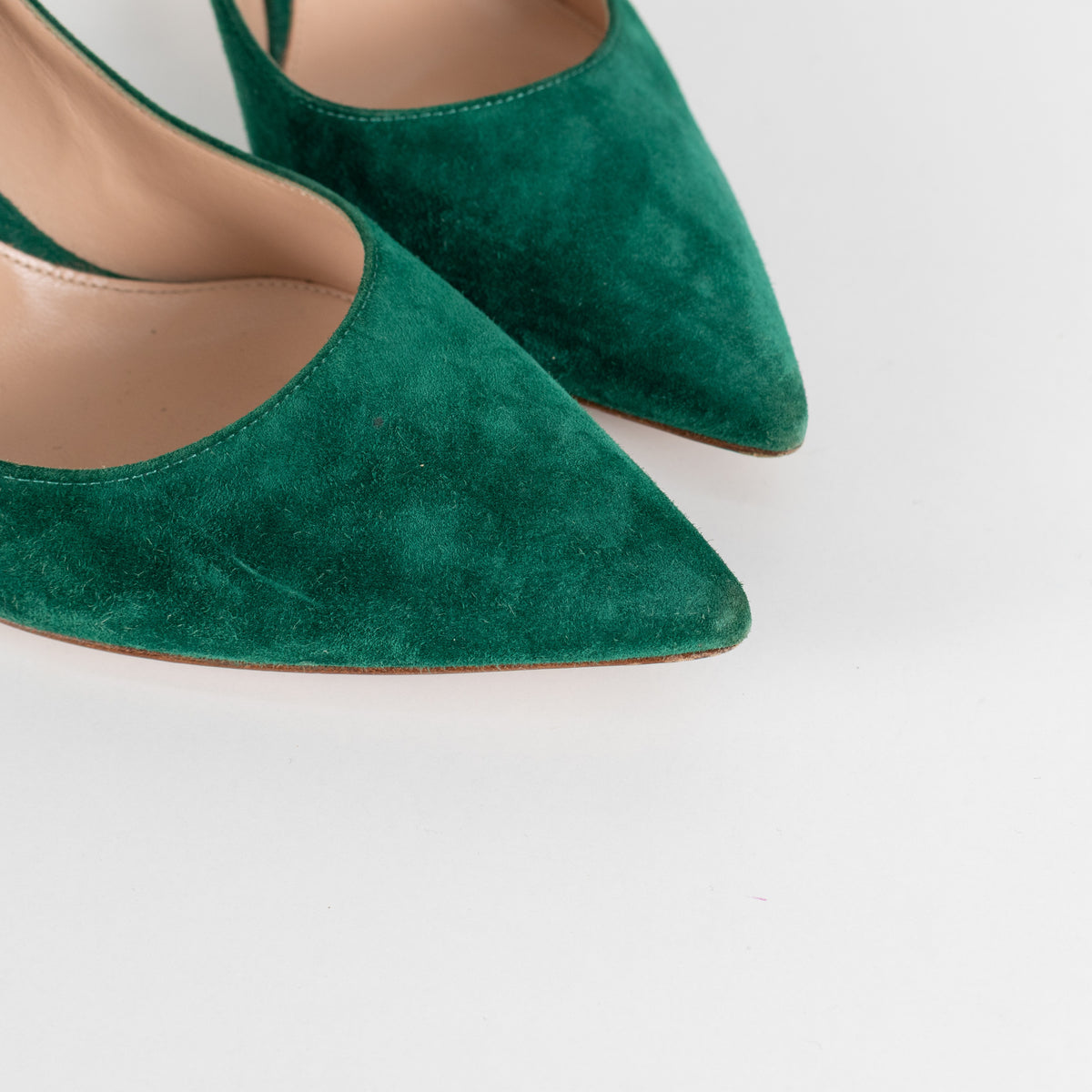 Gianvito Rossi Green Suede High Heels - Image 10