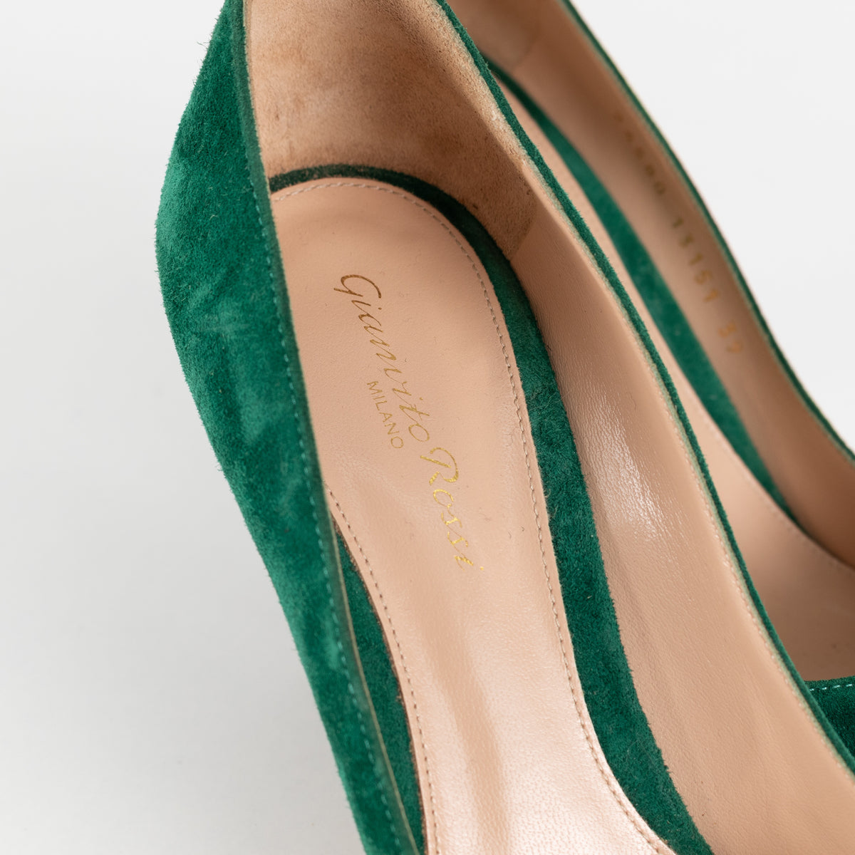 Gianvito Rossi Green Suede High Heels - Image 12