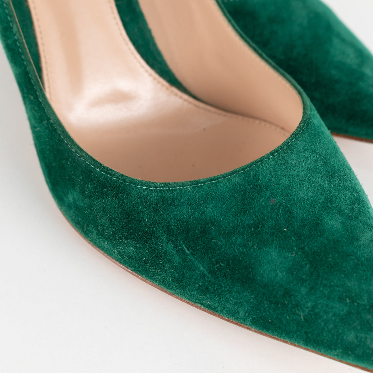 Gianvito Rossi Green Suede High Heels - Image 13