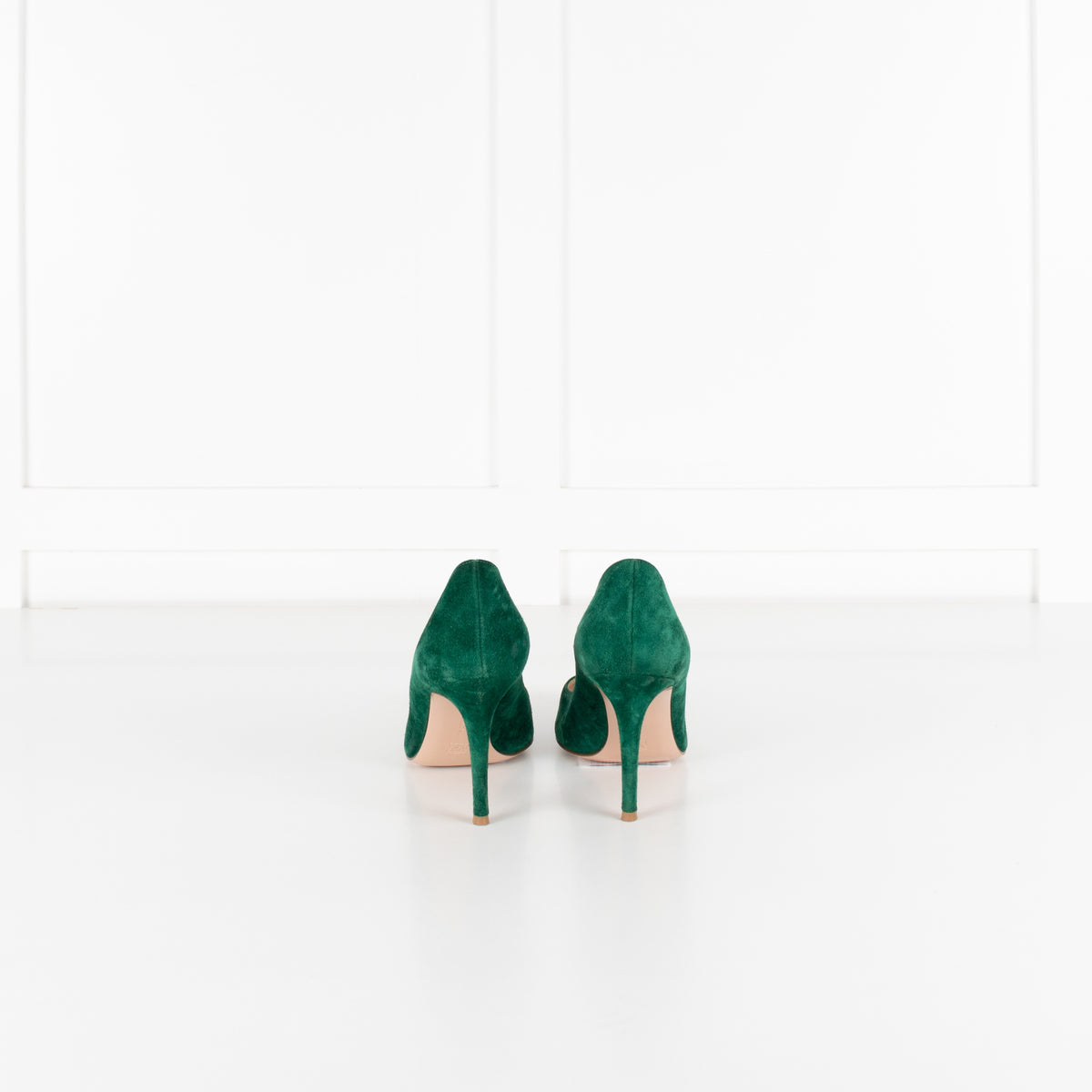 Gianvito Rossi Green Suede High Heels - Image 4