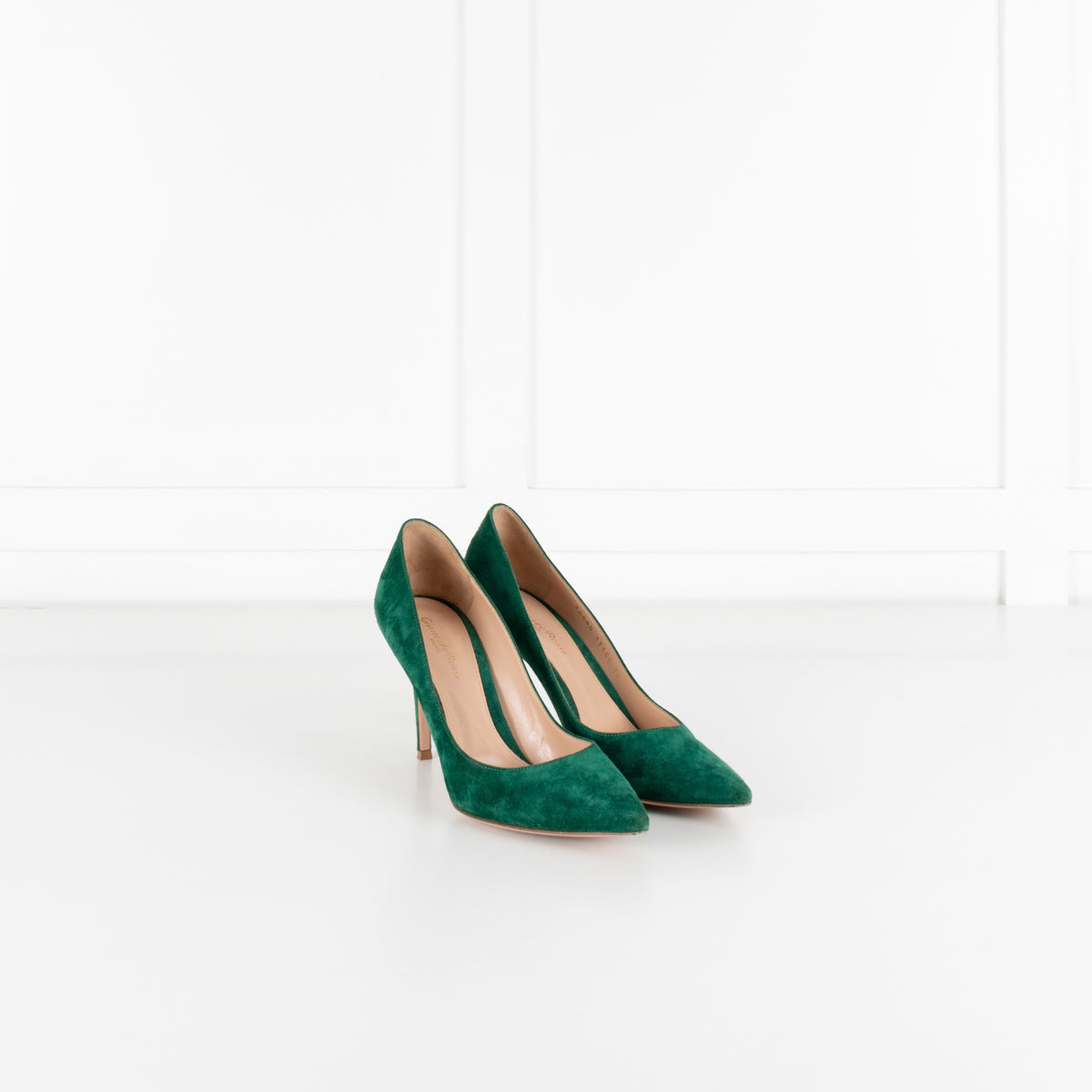 Gianvito Rossi Green Suede High Heels - Image 6