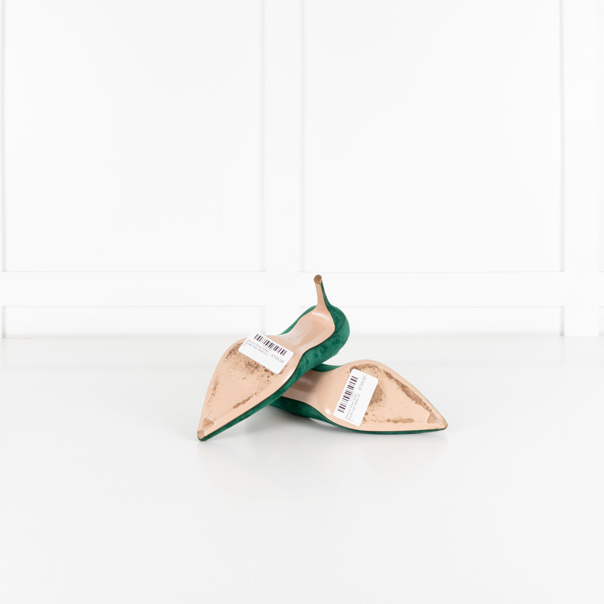 Gianvito Rossi Green Suede High Heels - Image 7