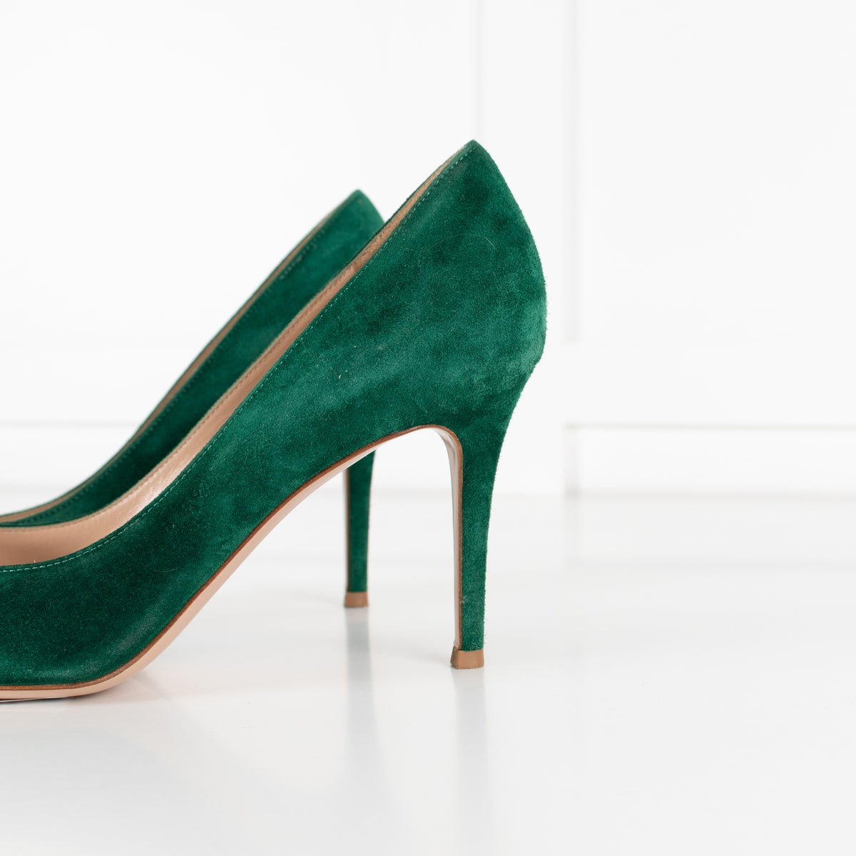 Gianvito Rossi Green Suede High Heels - Image 9