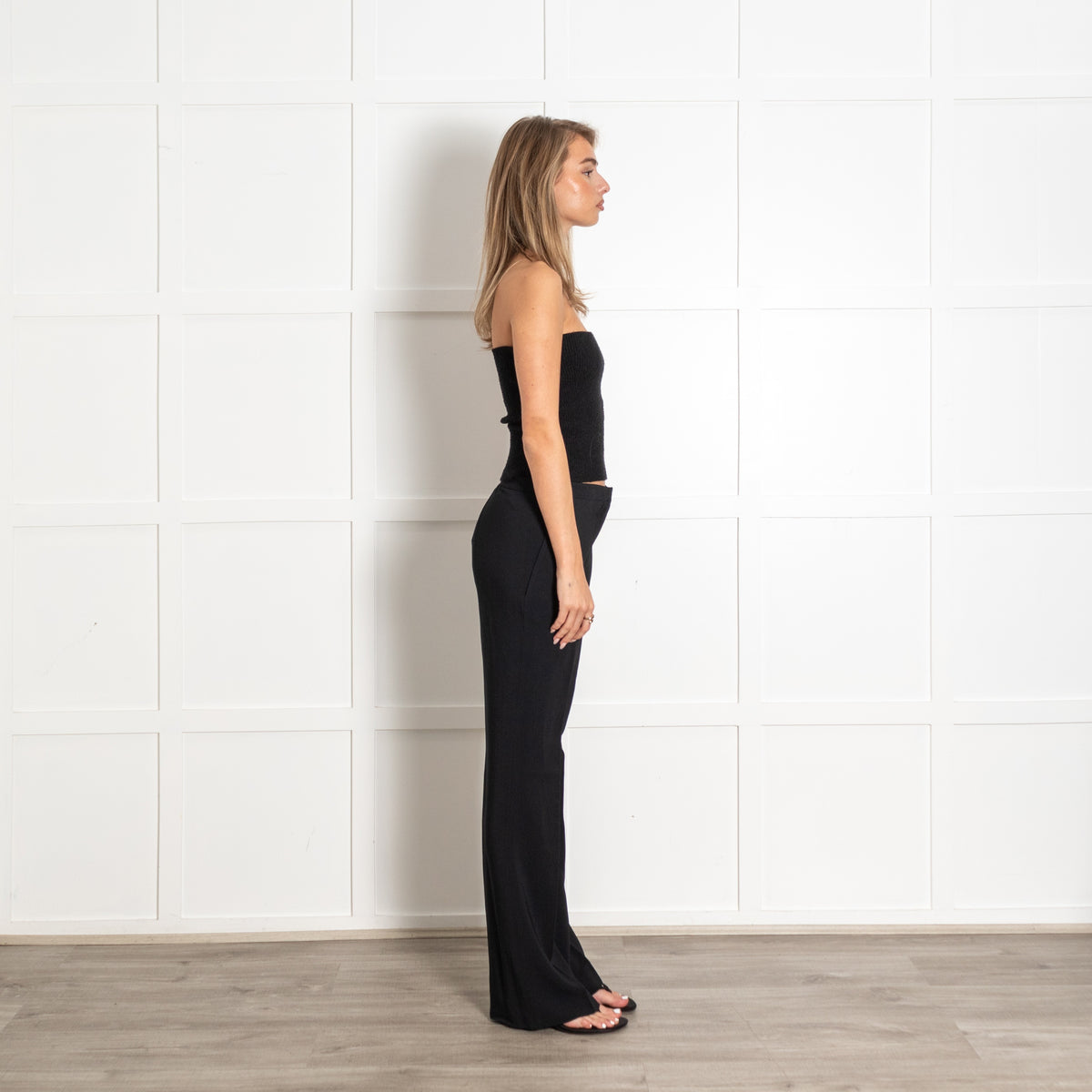 Givenchy Black Crepe Flared  Trousers - Image 7
