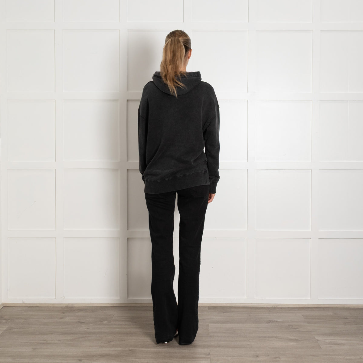 Givenchy Dark Grey Logo Hooded Sweatshirt - Image 5