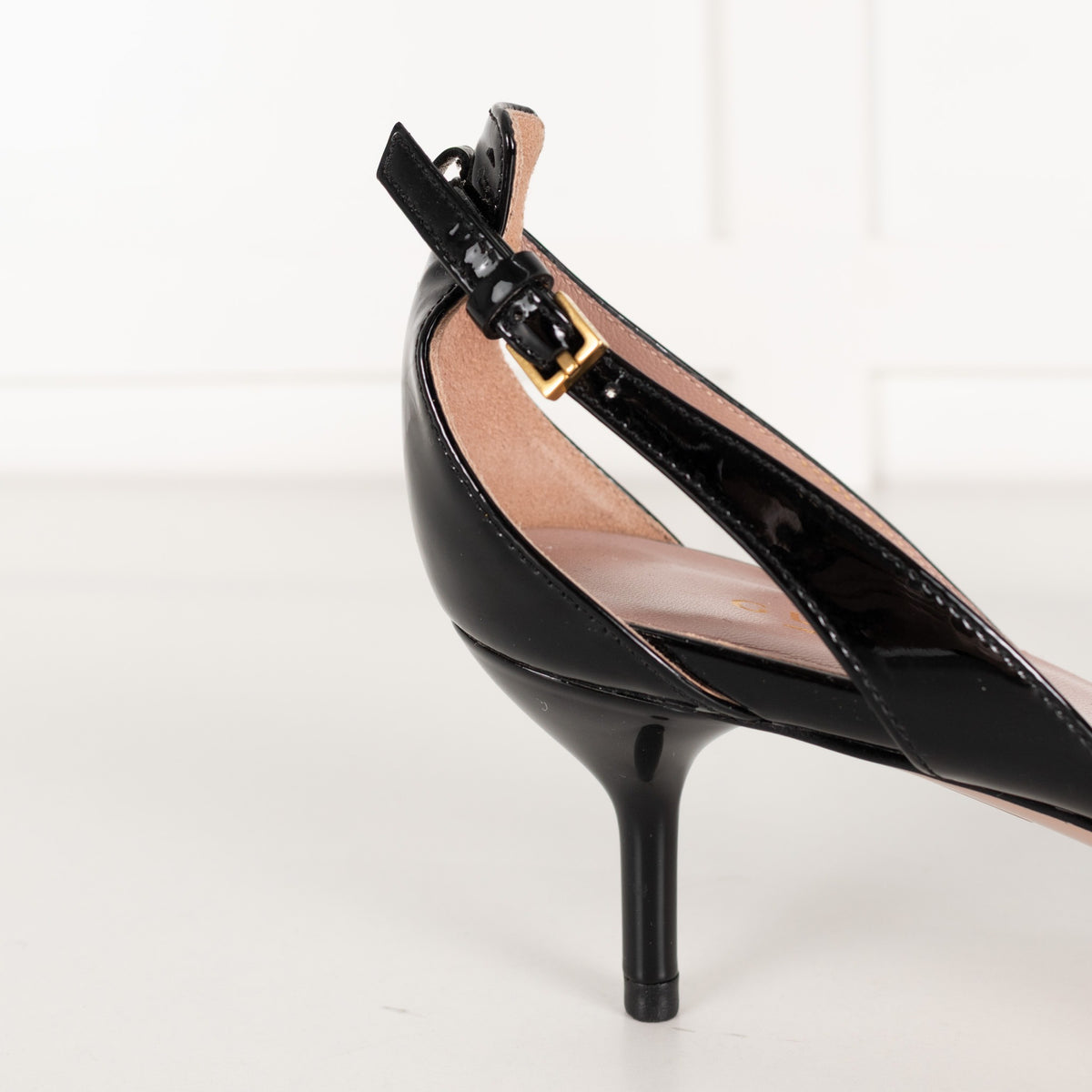 Gucci D'Orsay Black Patent Leather Pumps With Bow Detail UK 3.5 - Image 10