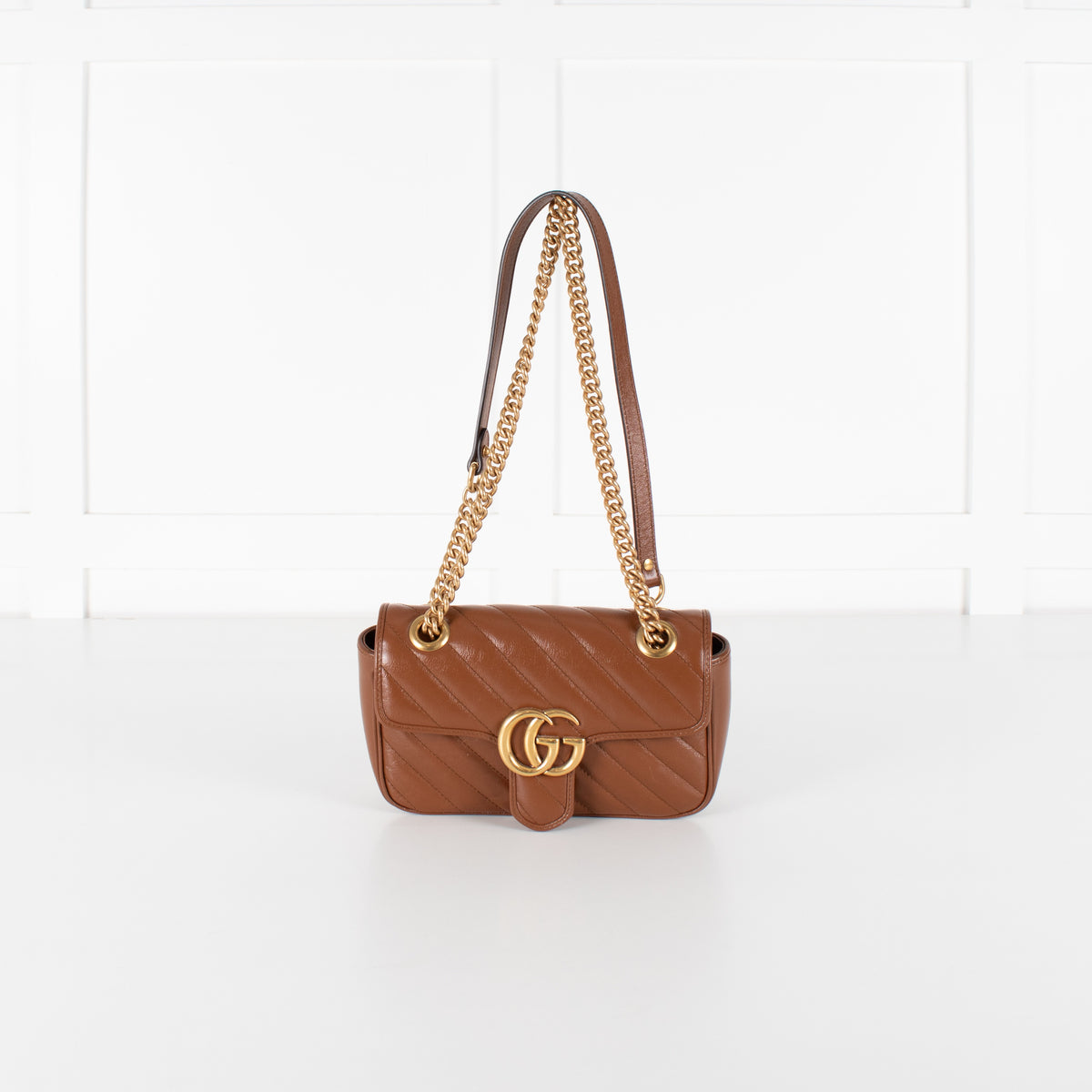 Gucci GG  Brown Marmont Matelasse Small  Bag - Image 1