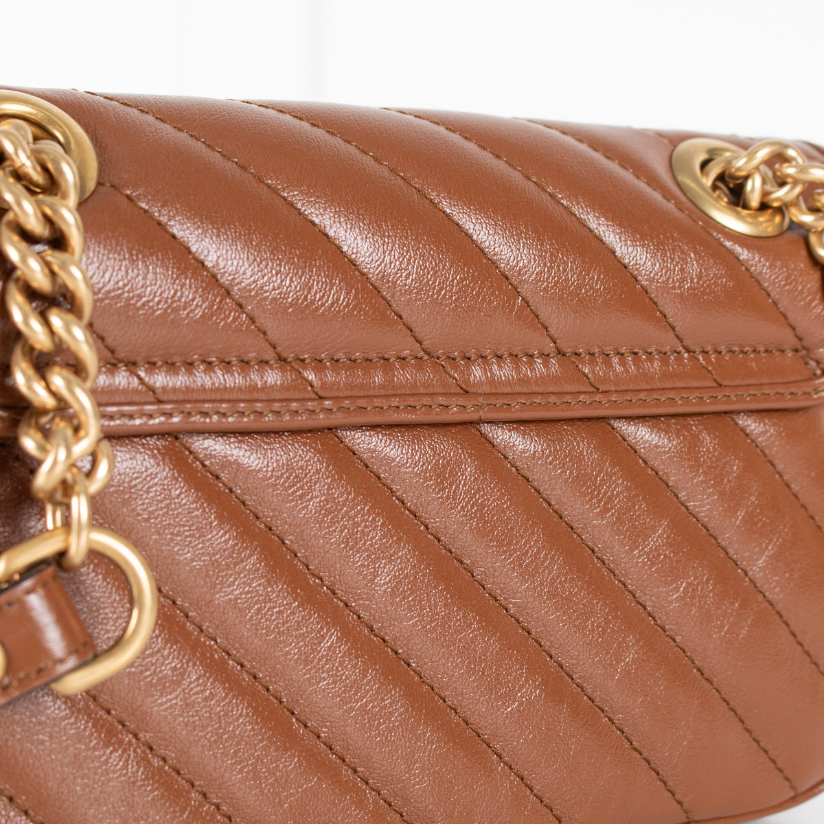 Gucci GG  Brown Marmont Matelasse Small  Bag - Image 14