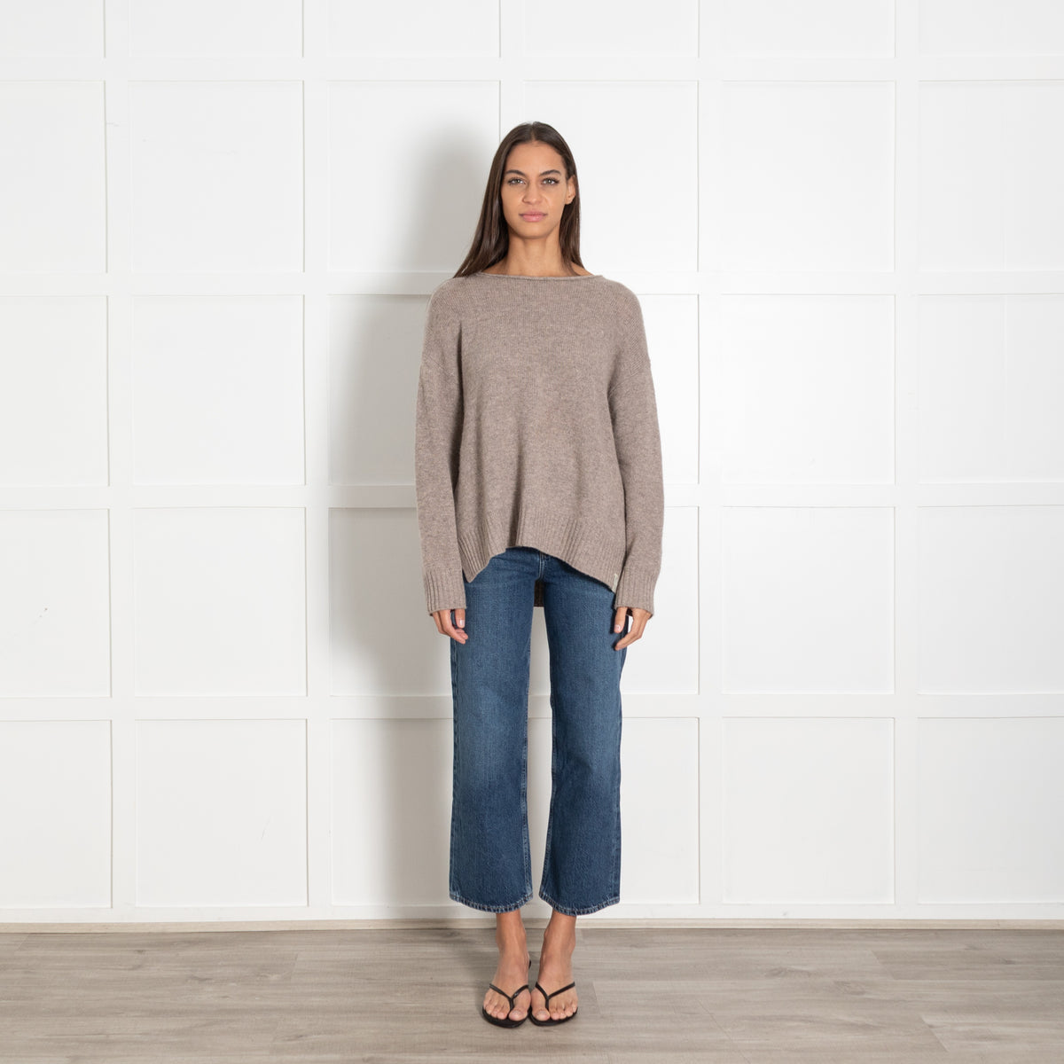 Henry Christ Cashmere Oatmeal Sweater - Image 1