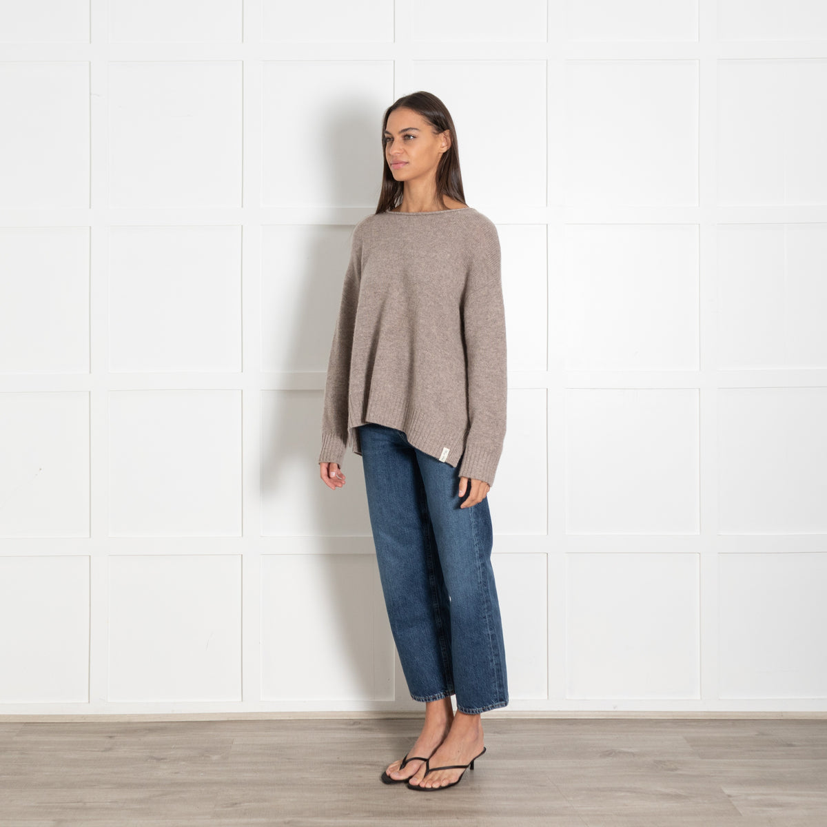 Henry Christ Cashmere Oatmeal Sweater - Image 3