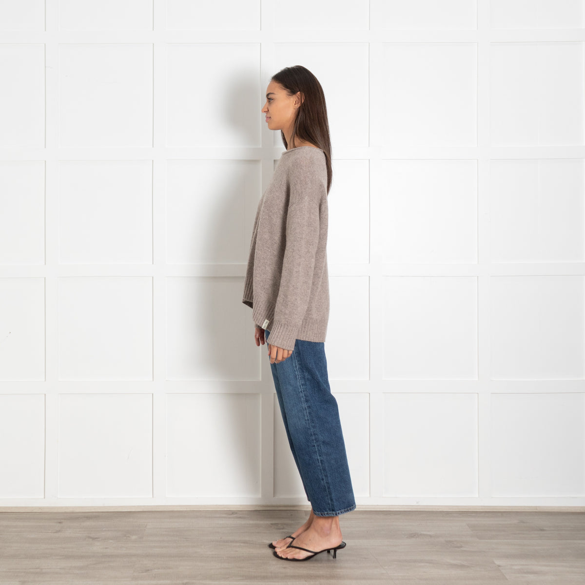 Henry Christ Cashmere Oatmeal Sweater - Image 4