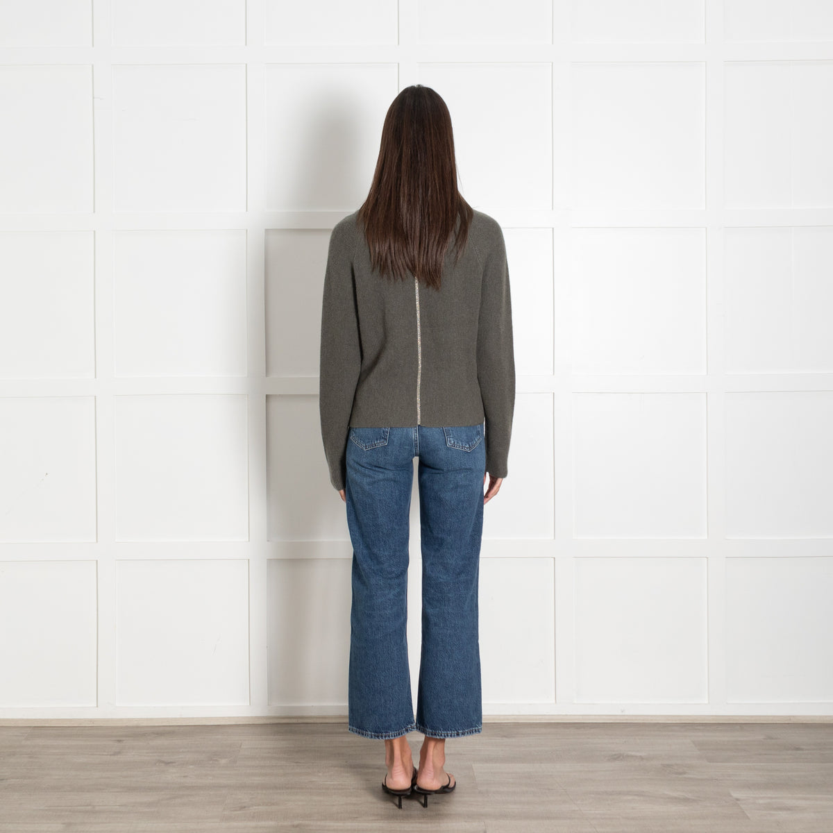 Henry Christ Khaki Cashmere Sweater - Image 5