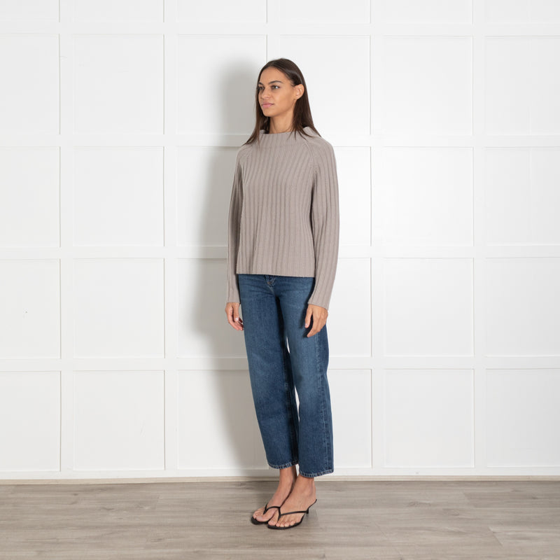Henry Christ Ribbed Beige Sweater - Image 2
