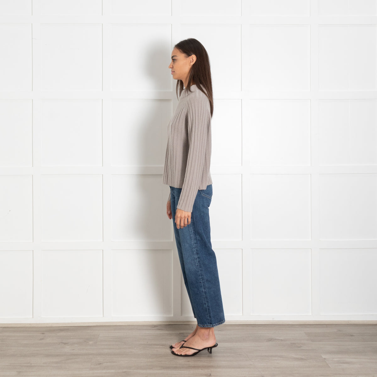 Henry Christ Ribbed Beige Sweater - Image 3