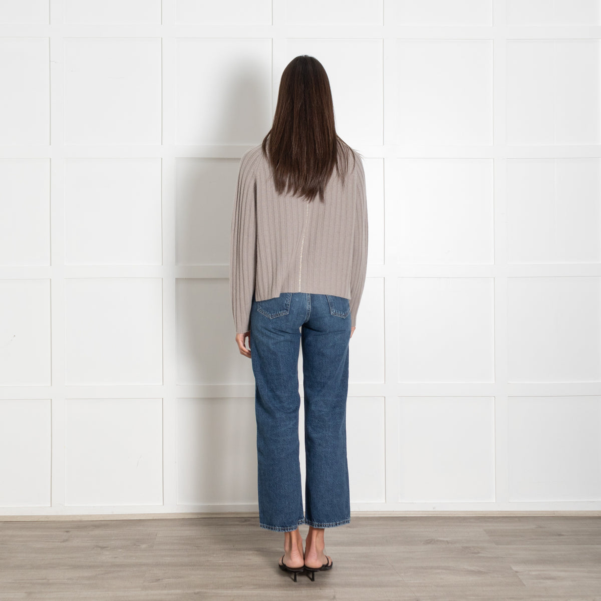 Henry Christ Ribbed Beige Sweater - Image 4