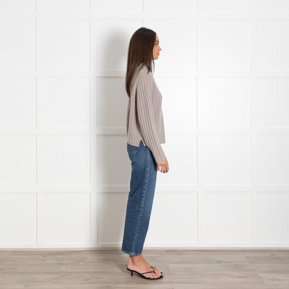 Henry Christ Ribbed Beige Sweater - Image 5