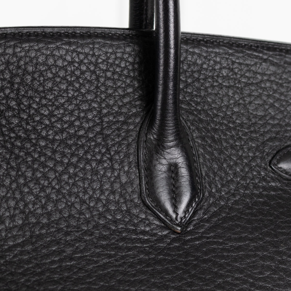 Hermès Birkin 35 Black Clemence Retourne with Gold Hardware - Image 13