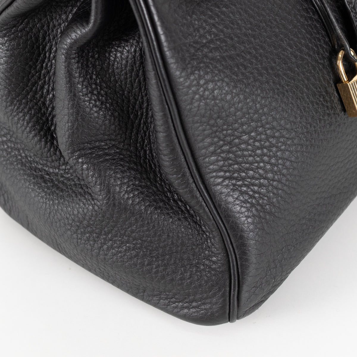 Hermès Birkin 35 Black Clemence Retourne with Gold Hardware - Image 19