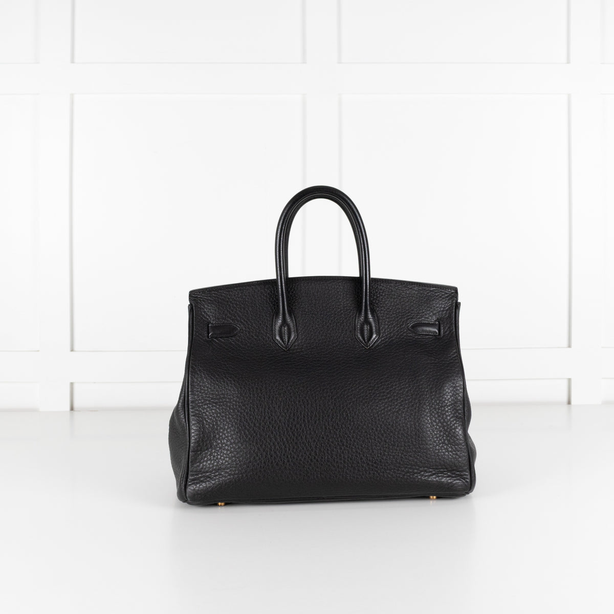 Hermès Birkin 35 Black Clemence Retourne with Gold Hardware - Image 3