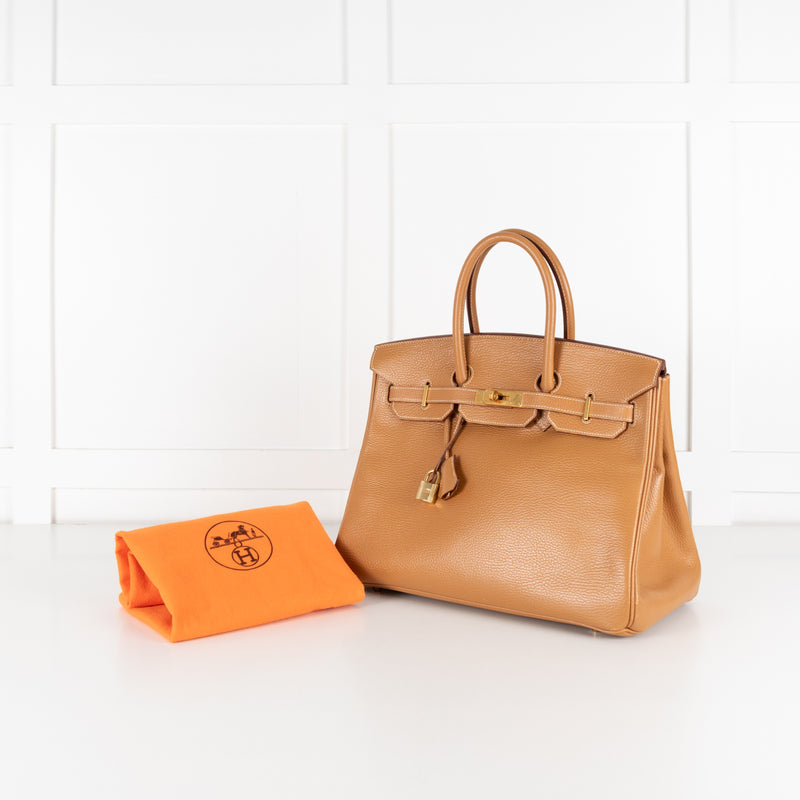 Hermès Birkin 35 Togo Leather Gold Hardware Handbag - Image 1