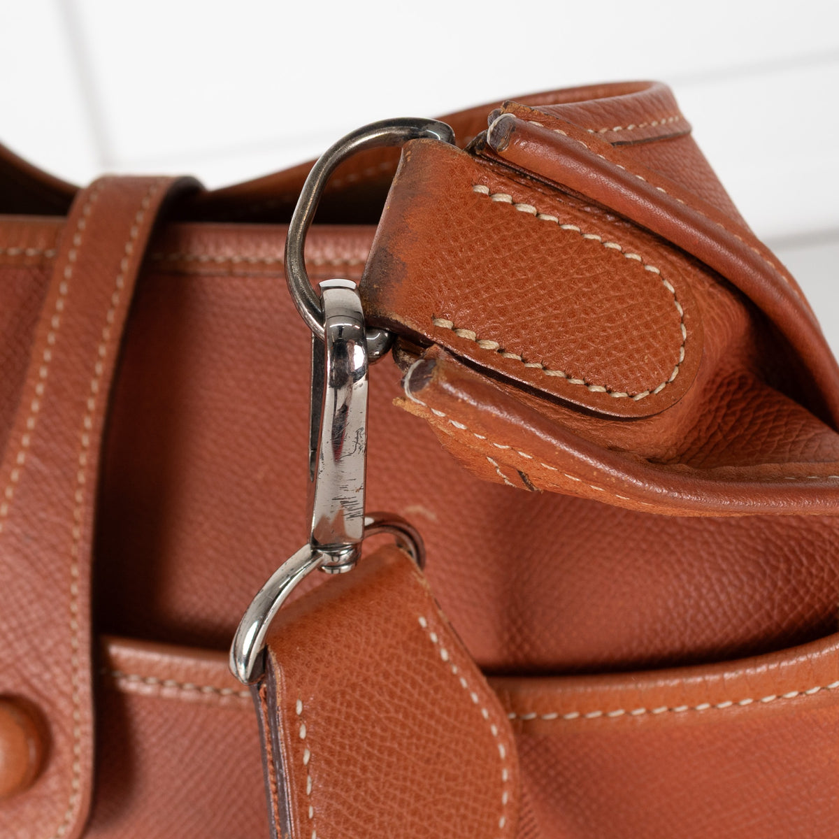 Hermès Evelyne Tan PM Leather Bag - Image 9