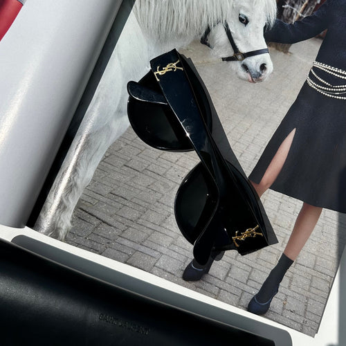 Saint Laurent Black Square Frame Sunglasses