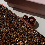 Sophia Webster Rose Gold Clara Crystal Box Clutch